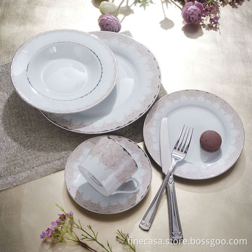 15years manufacture new design super white 20PCS porcelain tableware